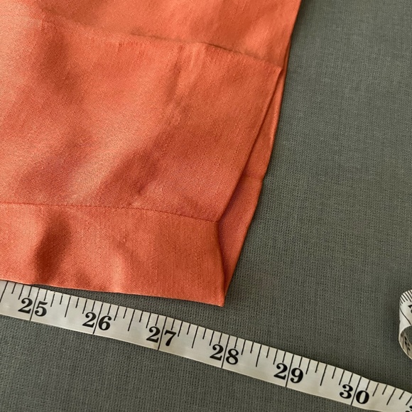 Sezane Peach Gustavo Trousers sz 40 US 8 Satin Like - Picture 10 of 11